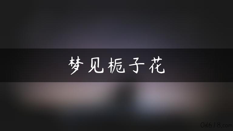 梦见栀子花